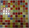 Iridescent glass mosaic