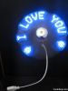 Led message USB fan wi...