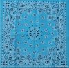 100% polyester fabric lt blue paisley bandan