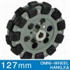 127mm double aluminum omni wheel QL-13