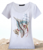fashion plain women t ...