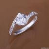 2013 hot style ring 925 sterling silver plated engaged ring