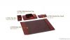 Faul Leather Multifunction Tray&Pen Holder&Desk Pad&Double Pen Stand