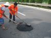 cold asphalt pothole p...