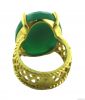 Vintage Green Onyx Rin...