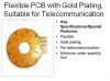 flexible pcb with gold...