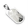 316L Surgical Steel Flaming Cross Pendant Body Jewelry