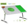 2013 new style laptop table with retractable legs and one internal big cooling USB fan