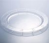 clear round plastic plates