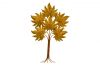 Iron golden leaf tree ...