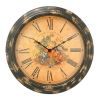 12 inch CAFE DES ROSES Dining Room Wall Clock 