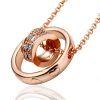 18K rose gold plated d...