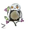 Smoky Topaz Owl Pendant
