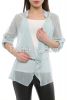 women chiffon long sle...