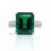 Synthetic Emerald Ring...