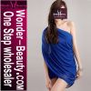 Blue One Shoulder Mini...