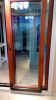 Alu-wood door and wind...