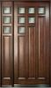mahogany entry door wi...