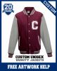 Boys American Football team varsity jackets Letterman logo print