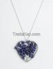 Lapis beaded heart sha...