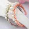 Rose gold cuff pearl b...
