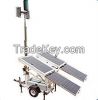 Solar mobile light tower