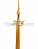 100% rayon chainette quality year label marking graduation tassel for trencher cap