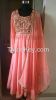 Peach Blush Anarkali F...