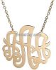 Monogram Necklace 14K ...