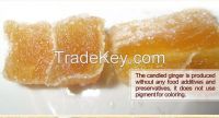 crytallized and soft candied healthy ginger, origin from weihai, China, natural and organic