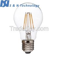 Glass house A15 A19 A60 4W led filament bulb