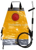 Knapsack firefighting sprayer