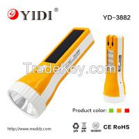 LED rechargeable portable flashlight