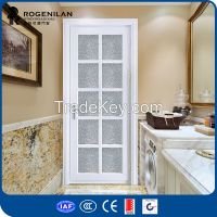 Rogenilan 45 series aluminium casement frosted glass door for bathroom