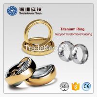 Titanium fashion men women rings casting factory