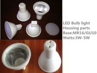 Factory Price 3W aluminum with plastic coated GU10 led bulb body materials