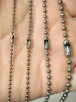 Pure Titanium Bead Ball Chain Necklace