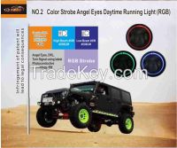 LED Halo Headlight for Jeep Wrangler Harley