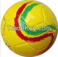 Yellow Color Machine Sewing Football Size 5 for Real Match