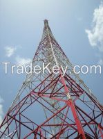 telecommunication self-support lattice steel tower