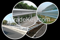 Highway w beam guardrail     crash cushion    road fences