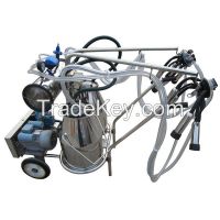 vacuum pump double barreled milking machine