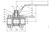 3PC NORMAL DUTY THREAD BALL VALVE