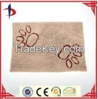 Footprint Printed Chenille Made Custom Design Entrance Door Mats