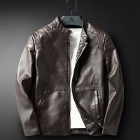 Leather Jacket Men Coats M-3XL