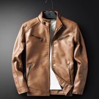 Leather Jacket Men Coats M-3XL