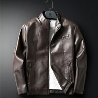 Leather Jacket Men Coats M-3XL
