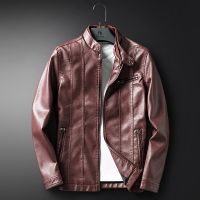 Leather Jacket Men Coats M-3XL