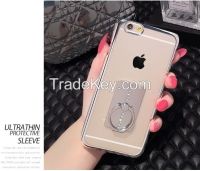 Ring Bracket Diamond Metal Luxury Phone case for iPhone