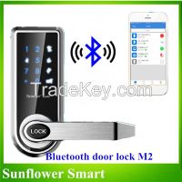 2015 Brand New Advanced Electrical Mortise Bluetooth Smart Door Lock Use Mobile Unlock Doors